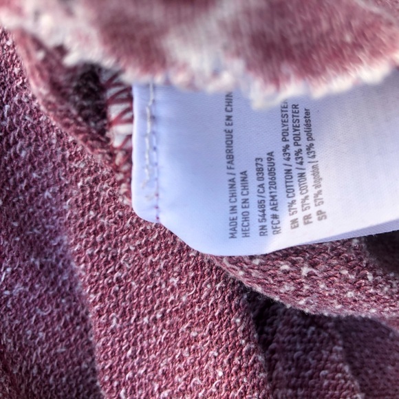 American Eagle Long Burnout Hoodie - Picture 6 of 6